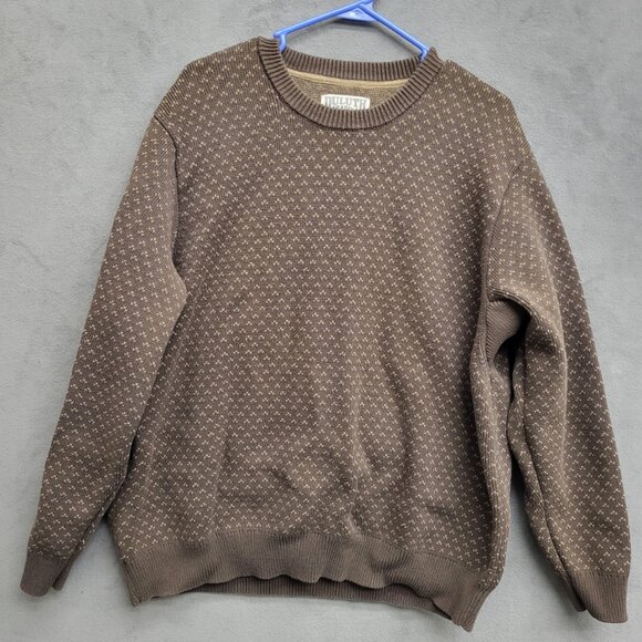 Duluth Trading Co. Men's Birdseye‎ All Over Crew Sweater Size XL Strongarm Heavy - Picture 1 of 6